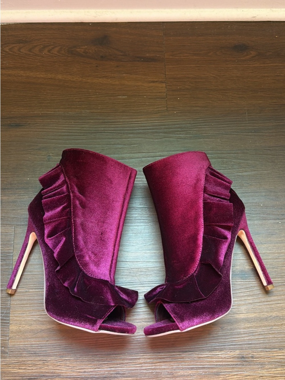 JustFab Borati Peep Toe Bootie